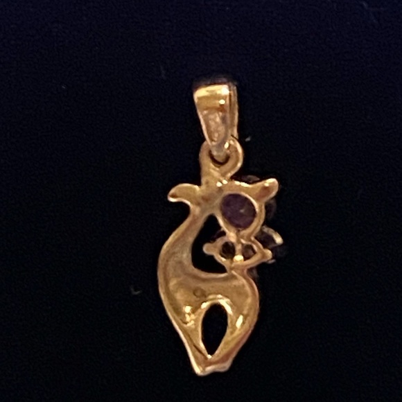 Sterling Silver Cat pendant - Picture 3 of 3